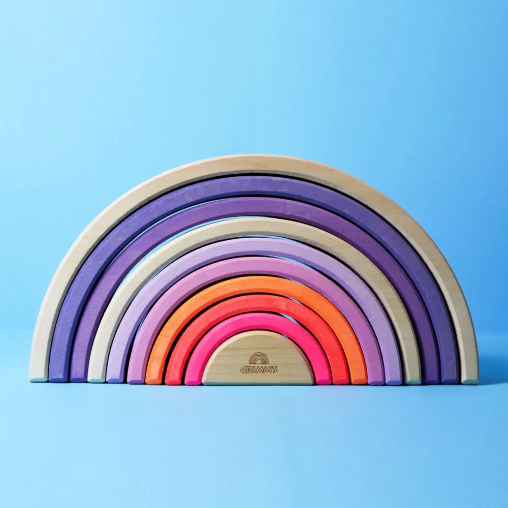 Outlet Grimm's Arcobaleno Steineriano 10 Archi Neon× Pink