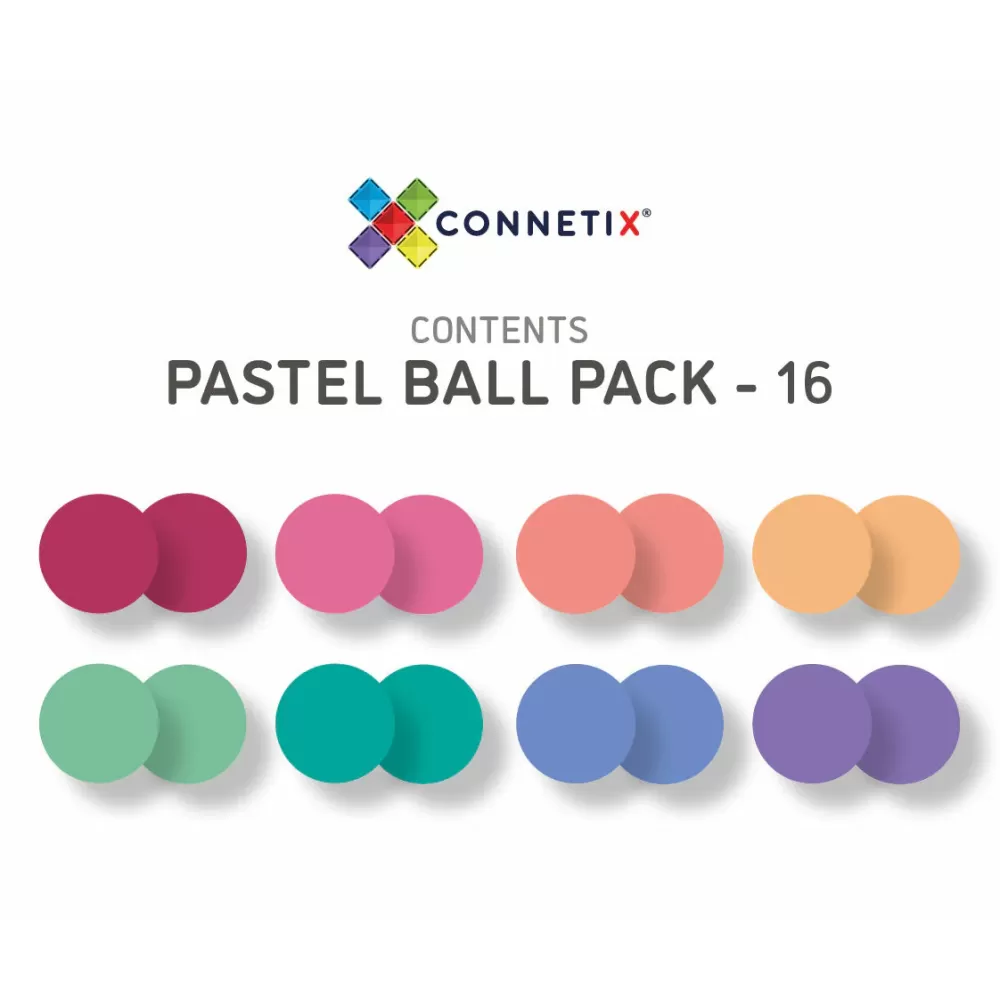 Online Connetix Biglie Sostitutive Per Tessere Magnetiche Traslucide Pastello - Set Da