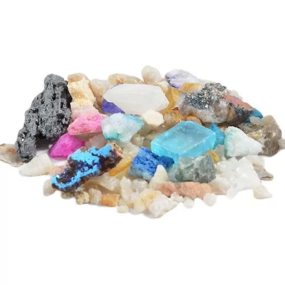 New British Fossils Box Di Cristalli