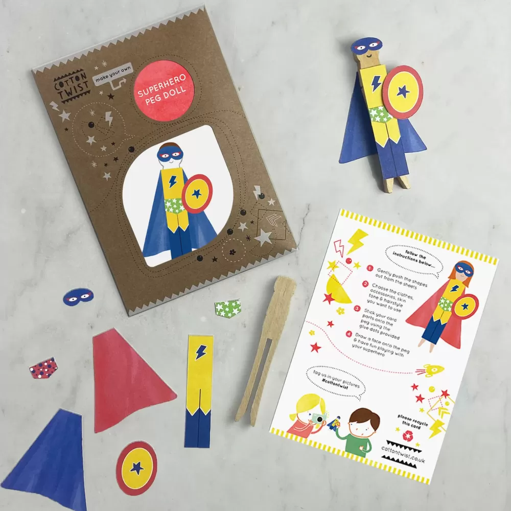 Online Cotton Twist Kit Crea La Tua Bambola Dei Supereroi -