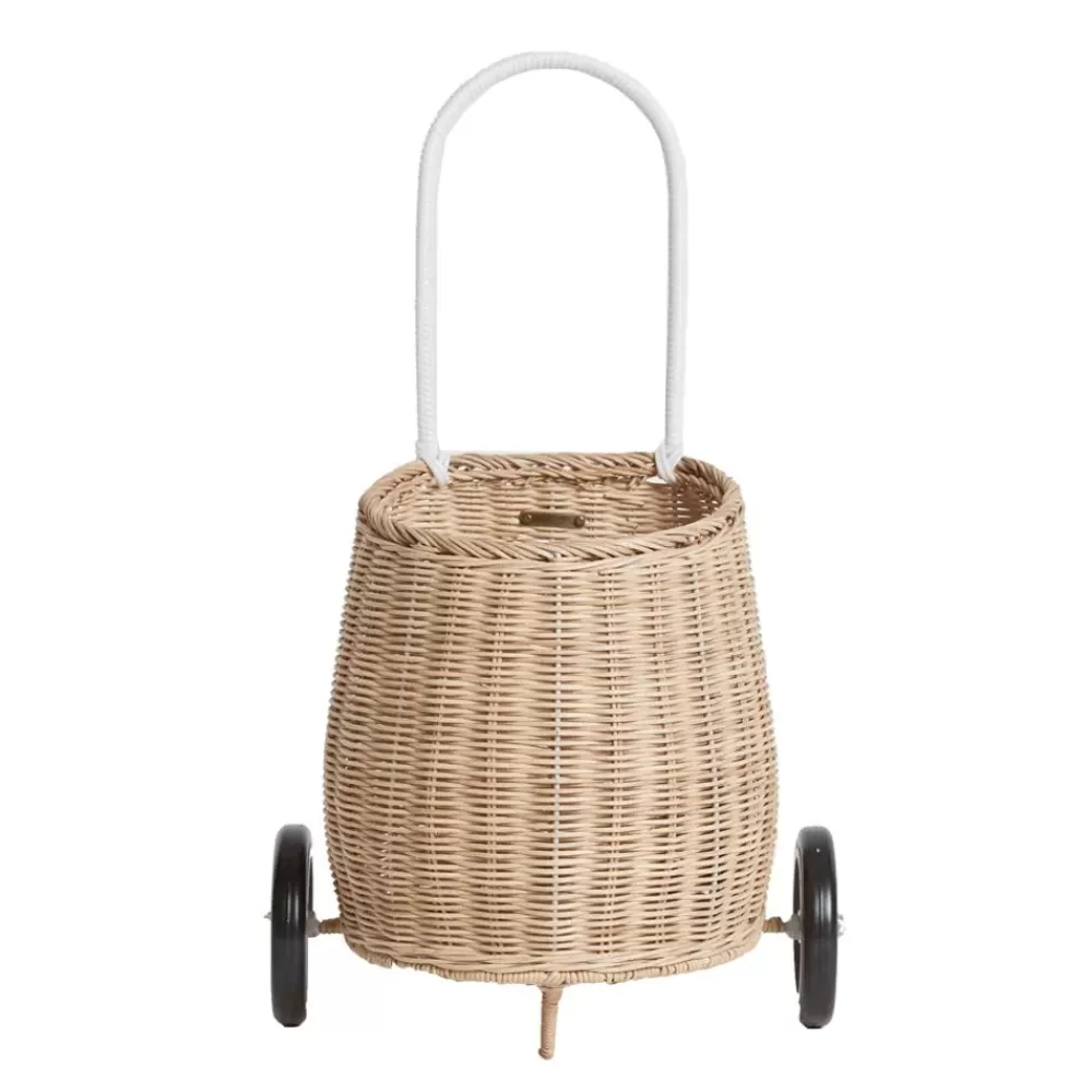 New Olli Ella Luggy Original In Rattan Paglia - Carrello