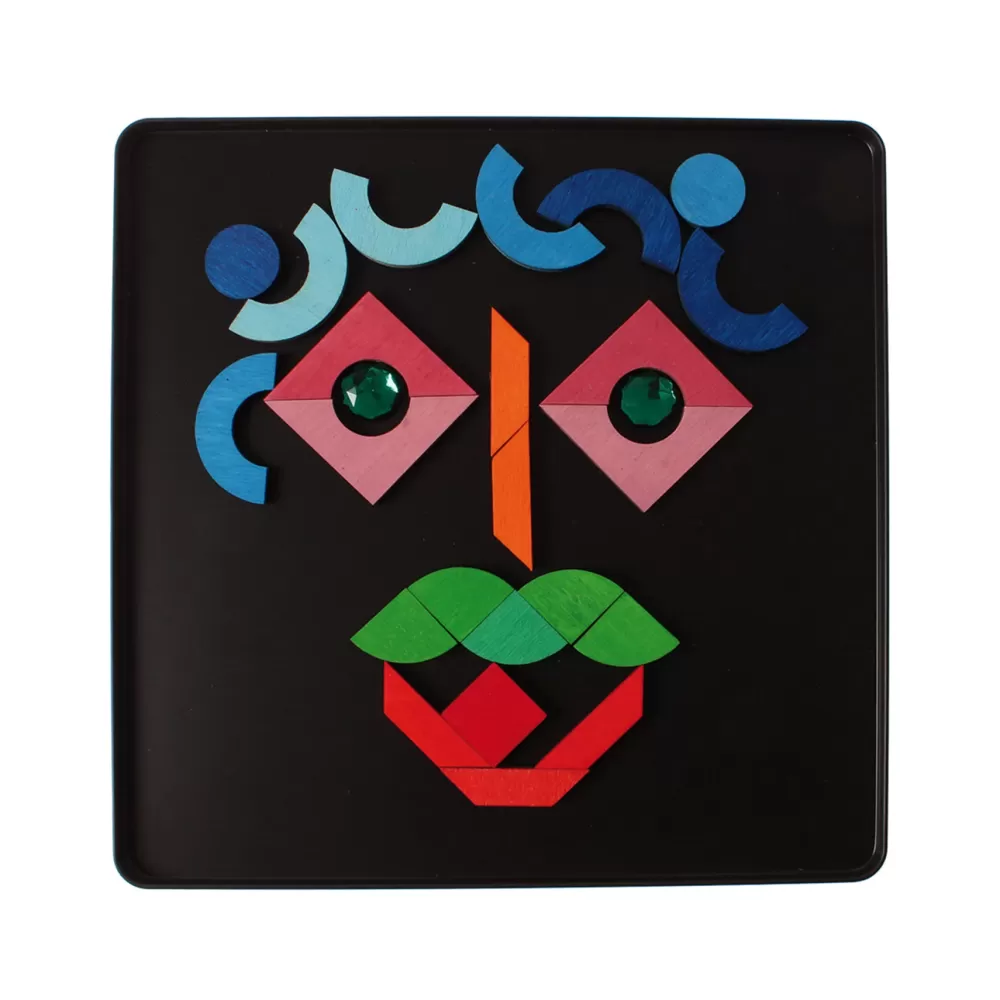 Cheap Grimm's Mini Puzzle Magnetico Triangolo Quadrato Cerchio Con Gemme