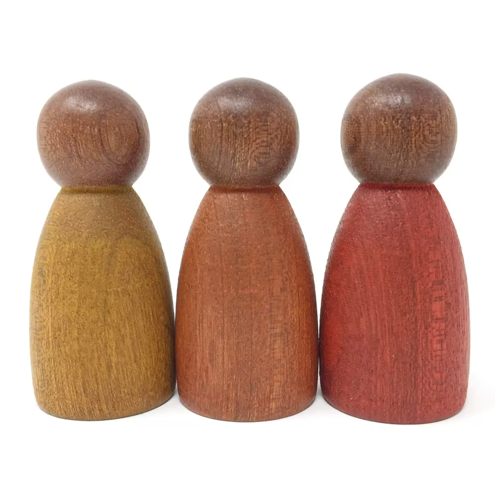 Cheap Grapat Nins Legno Scuro Dai Colori Caldi - Pupazzi Di Legno