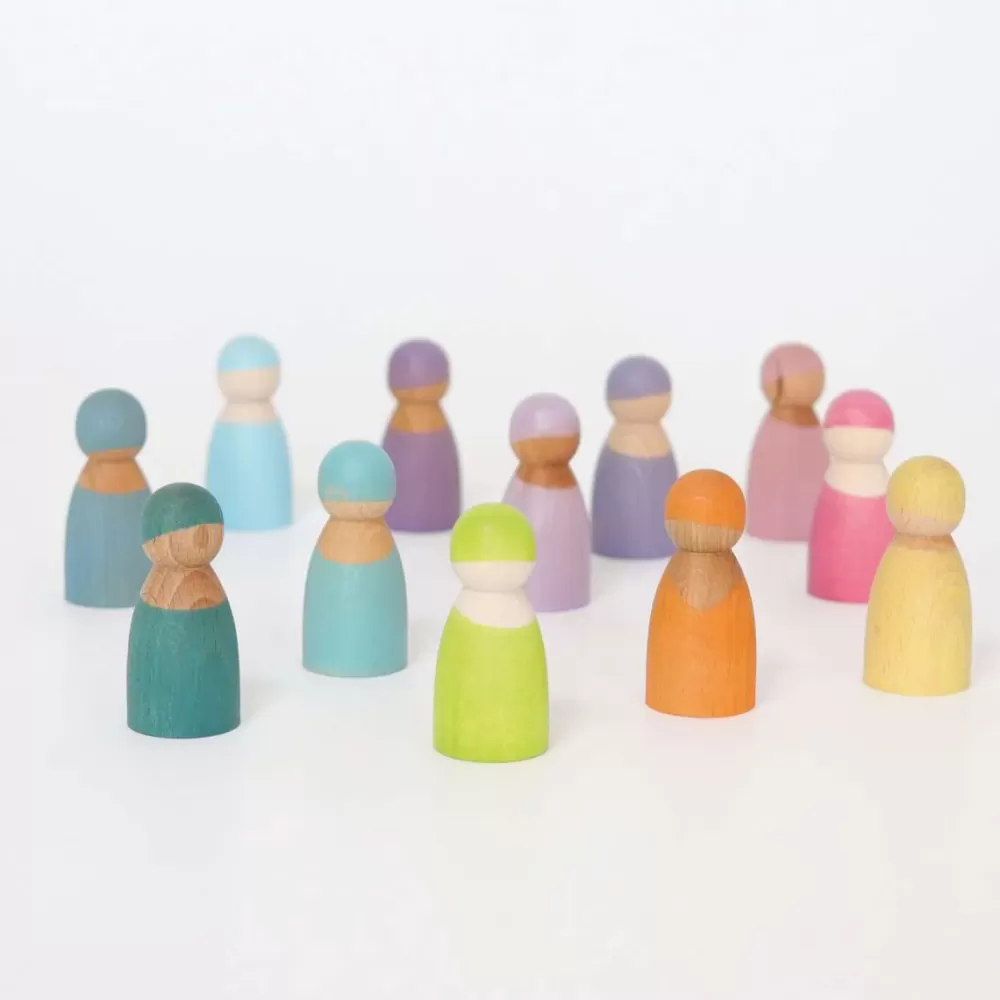 Cheap Grimm's Peg Dolls Amici Dell'Arcobaleno Pastello