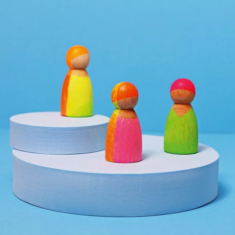 Online Grimm's Peg Dolls Amici Neon Mix