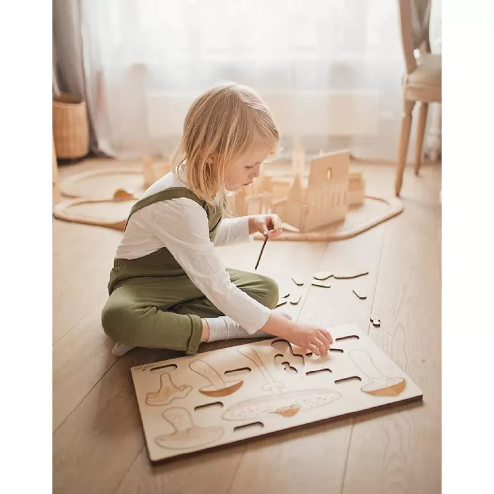 Flash Sale Stuka Puka Puzzle In Legno Funghi