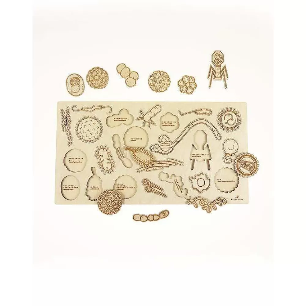 Shop Stuka Puka Puzzle In Legno Virus E Batteri