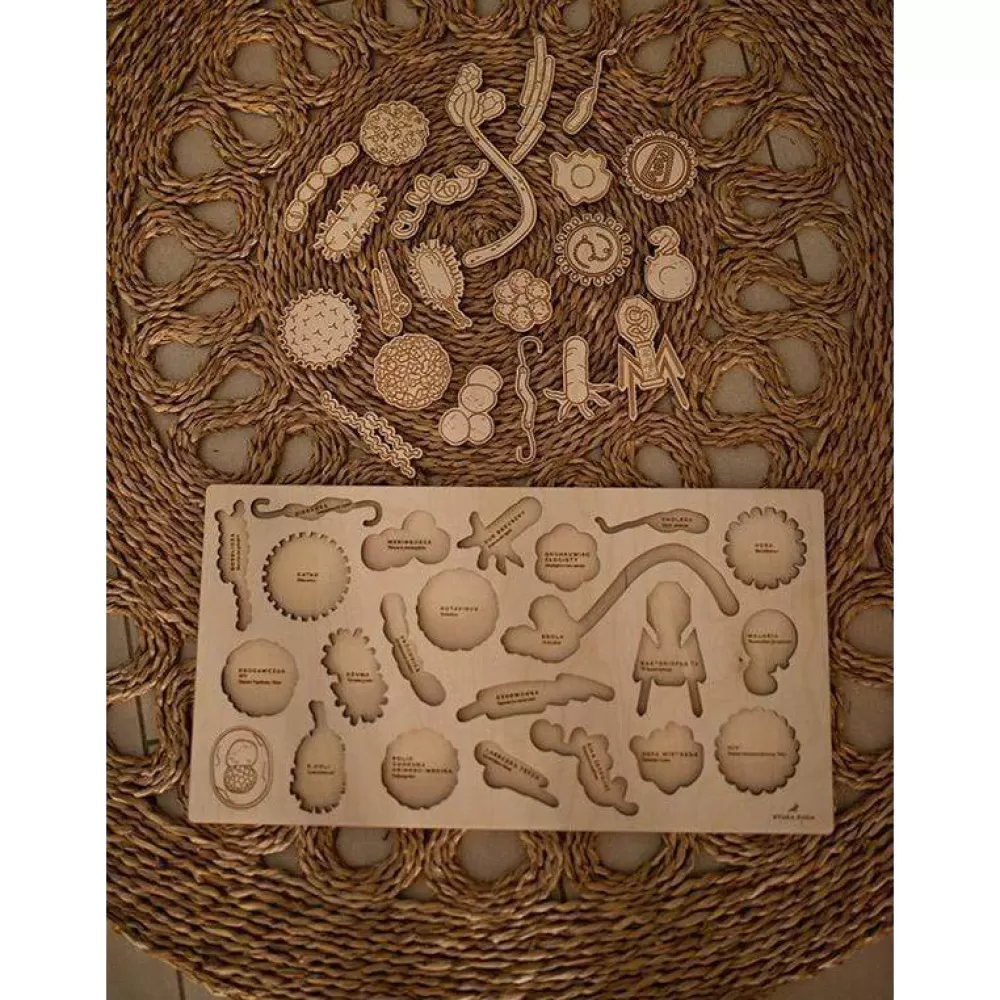 Shop Stuka Puka Puzzle In Legno Virus E Batteri
