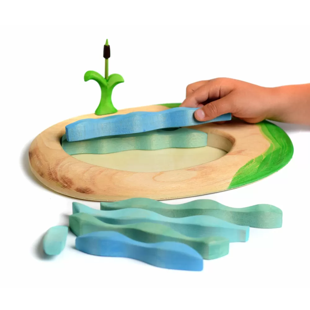 Discount Bumbutoys Puzzle Stagno In Legno