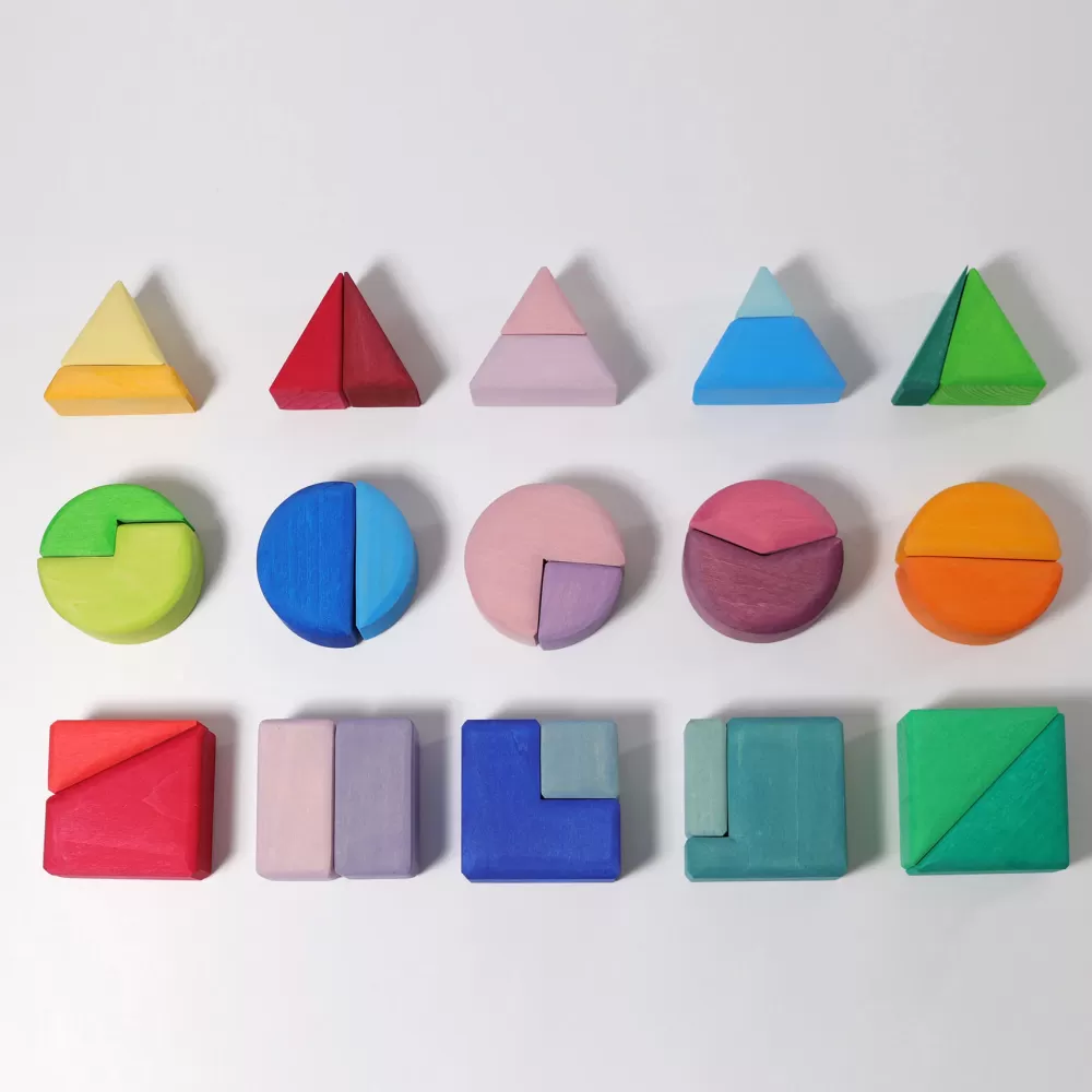 New Grimm's Set Costruzione Triangolo Quadrato Cerchio