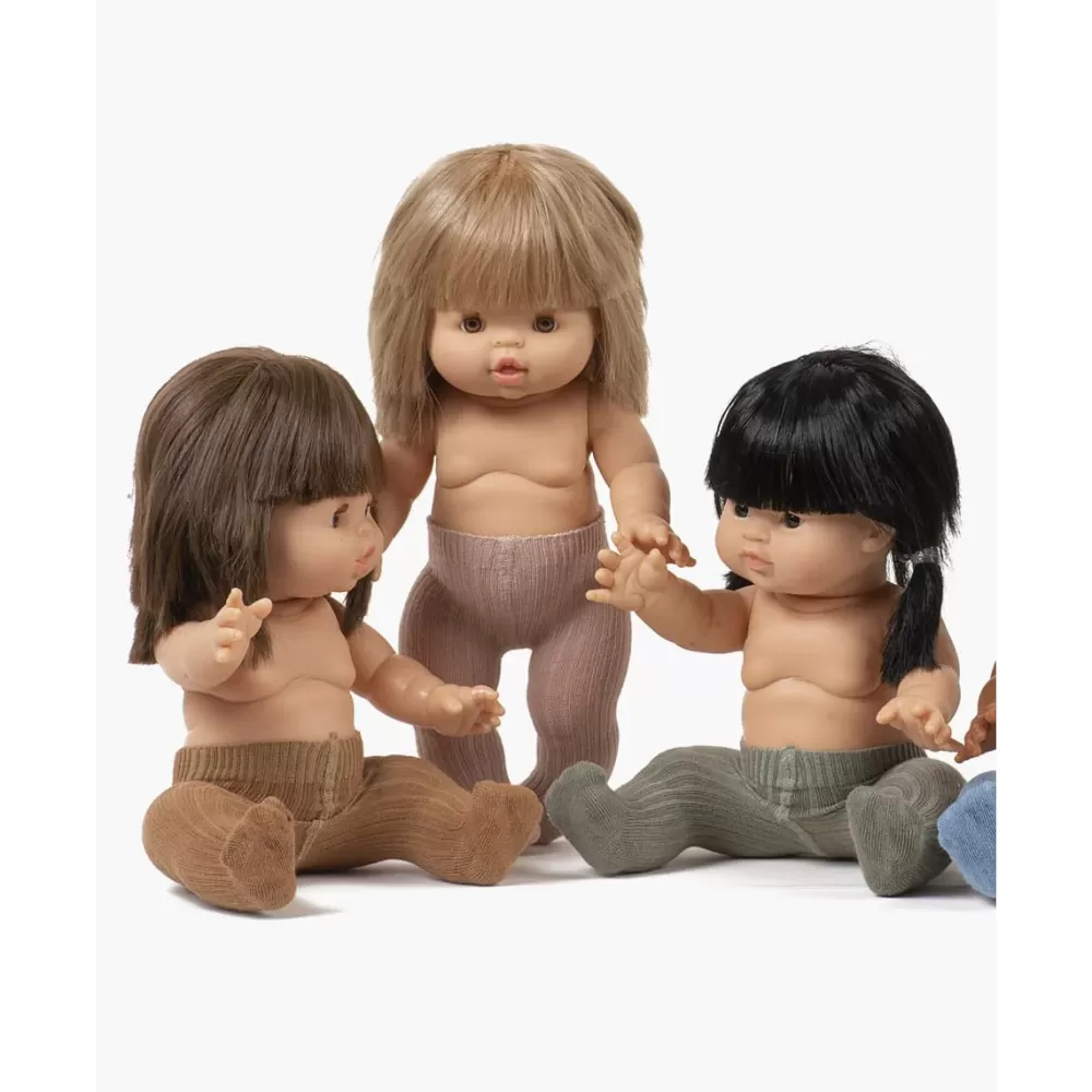 Best Minikane Set Di Calze Per Bambola Da 34 E 37 Cm Gordis - Bois De Rose/