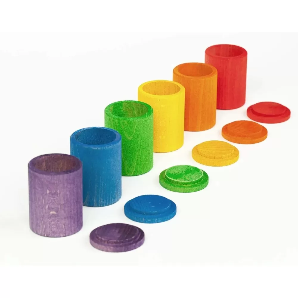 Outlet Grapat Tazze Con Coperchio Nei Colori Dell'Arcobaleno