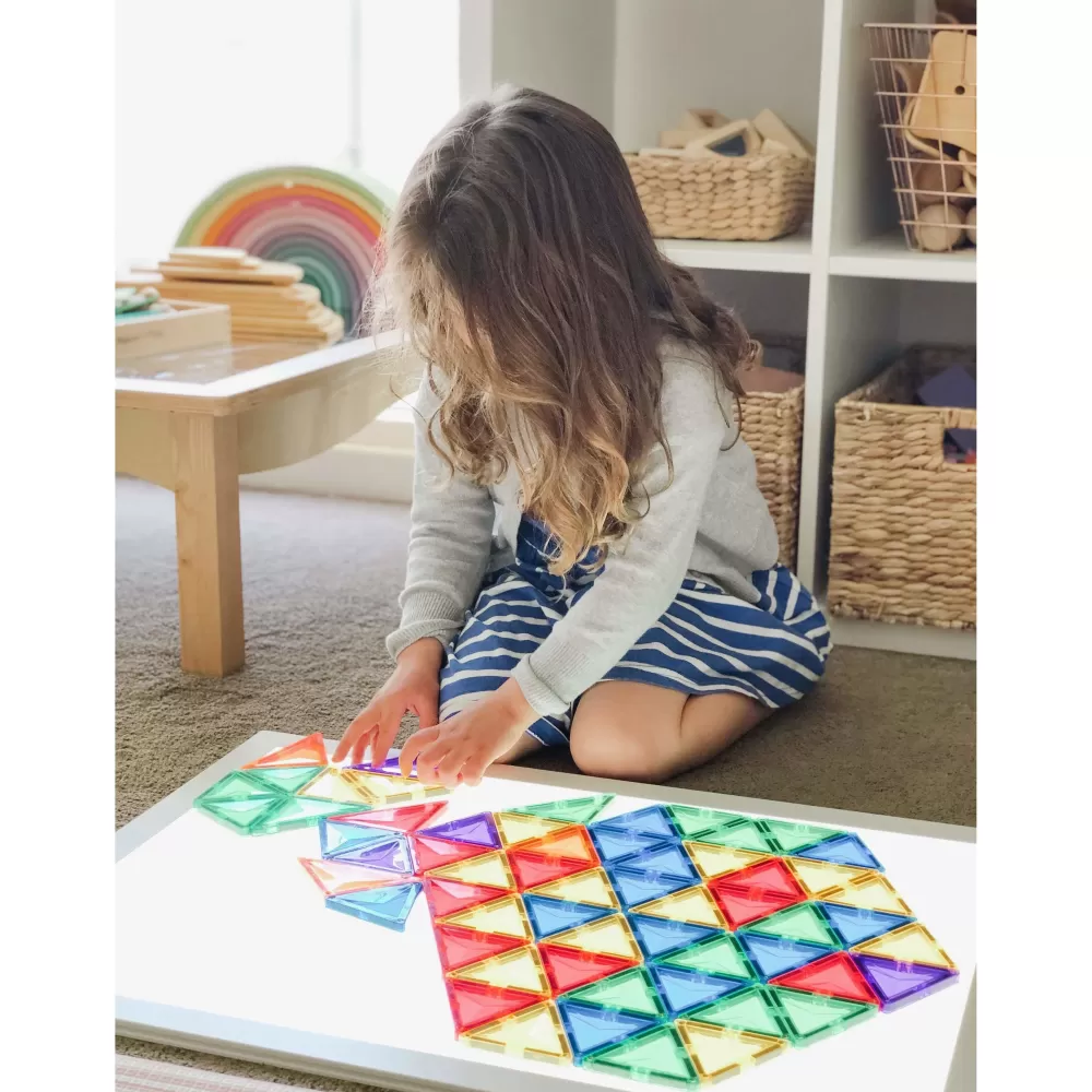 Online Connetix Tessere Magnetiche Traslucide - Set Da 100 Pezzi